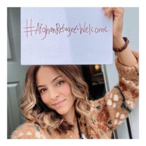 Tala Ashe Instagram - always and forever, unequivocally standing with refugees. #AfghanRefugeesWelcome 

—
caption repost from the incredible  @azitagram (who you should be following if you’re not already) ⏬

👋🏽 friends, in recent days there’s been a growing anti-refugee movement happening. Criminalizing them, humiliating them & far-right  groups creating hunting permits for them. This, after the world witnessed the collapse of Afghanistan and the chaos that ensued.  Now 100s of thousands have been displaced in despair & desperately need our support.  Our voices to demand an end to this dehumanization. To push to help those living in tents begging to cross to safe border, or arriving to new lands with nothing but the clothes on their back and a plastic bag of belongings. 

Would love to invite you, friends & companies to join me today by posting a photo letting people know how you’re supporting #afghanrefugees & tag #AfghanRefugeesWelcome

To learn more about Afghan organizations, ways to volunteer, orgs like @womenforwomen @rescueorg , Veteran Allies like @nooneleftbehindus