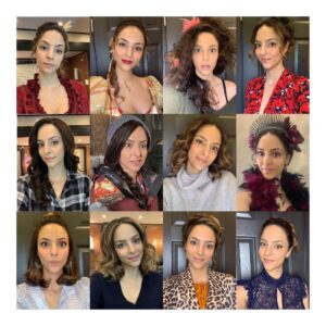 Tala Ashe Instagram - another season of time traveling in the books. gratitude to @tiarae9 makeup/sanity rock // @dion_naiomi hair queen with help from @devan.hunter // and the inimitable (and wisely off IG) Vicky Mulholland, our costume designer. 

pick your favorite? (actually the only right answer is zari clutching pizza with cross-eyed thousand-yard stare. yuh welcome)