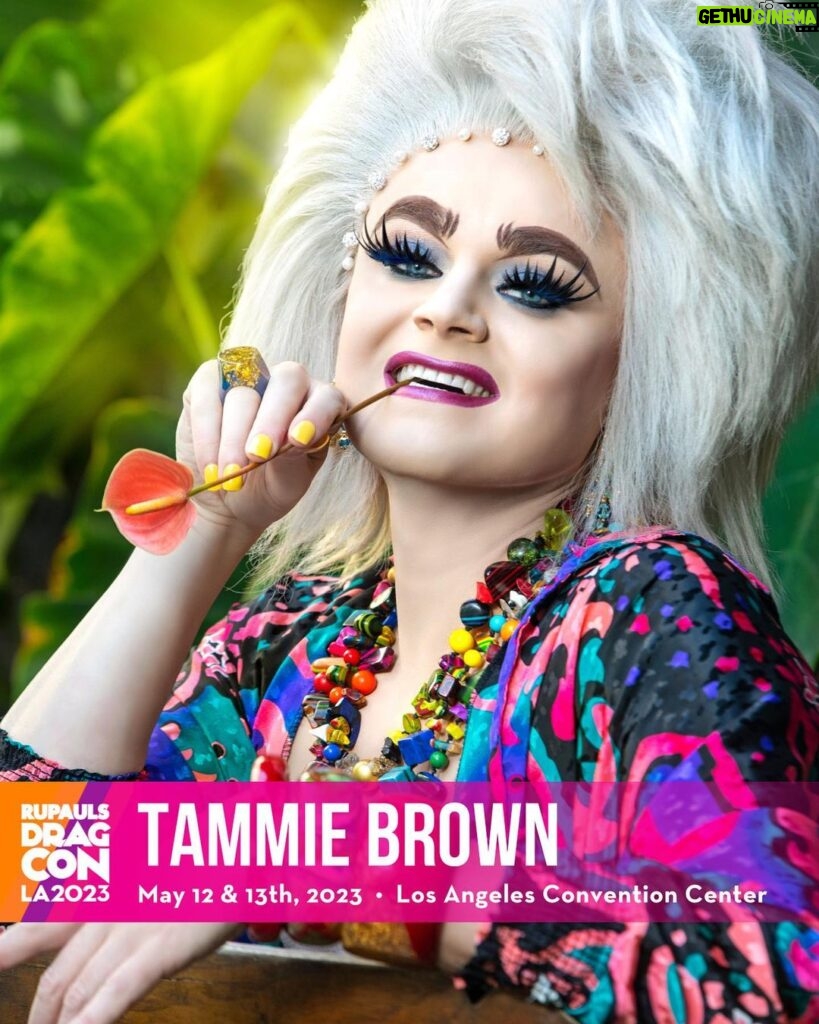 Tammie Brown Instagram - See you in Los Angeles at @rupaulsdragcon! 🌴 Snatch your #DragCon tickets today! 🏁 photo @dusticunningham .. #notgrooming #queenwithacause #nationaltreasure #freeorcas #freelolita #boycottpalmoil Fulton, Texas