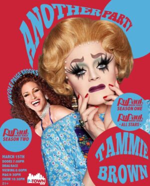 Tammie Brown Instagram - Change your costume !!! Another party starring @planettammie & @thenicolepaigebrooks at @ptownbar march 15. Hosted by moi, @queen_indica . See yinz there xx