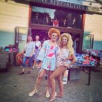 Tammie Brown Instagram - The best thang about barking is bumping into your friends !!! @miz_cracker has been on the hustle this summer GO Girl !!! we both have shows here in Provincetown @ptownarthouse and @redroomptown check us out .. book your @cameo #queenwithacause #notgrooming #nationaltreasure #freeorcas #freelolita #protectpuvungna #savetheorangutans #boycottpalmoil