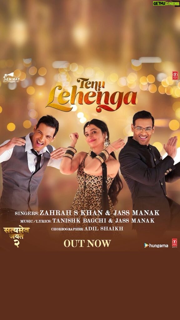 Tanishk Bagchi Instagram - This Diwali, be a pataka and sizzle on the dance floor 🔥 #TenuLehenga out now: Link In Bio #SatyamevaJayate2 in cinemas on Thursday, 25th November @Thejohnabraham @divyakhoslakumar @milapzaveri @onlyemmay @madhubhojwani @nikkhiladvani #BhushanKumar #KrishanKumar @zarakhan @ijassmanak @tanishk_bagchi @ericpillai @adil_choreographer @emmayentertainment @tseriesfilms @tseries.official #AAFilms