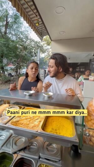 Tanishk Bagchi Instagram - Paani Puri makes us go mmmm … 
Follow this trend and share the things that make you go like this, we will post the best and most creative ones on our stories. #Mirza #NewSong