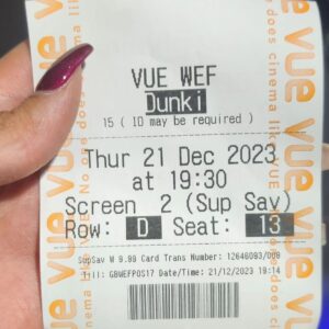 Tannaz Davoodi Instagram - Dunki🎬❤️
It's such an incredible movie with such a massive message 👏🏻 🙏🏻
Always great to see @iamsrk on big screen again😍

Thank you  @uksrkuniverse_ for the invite💕🙏🏻

♡
♡
♡
♡
♡
♡

#Dunki #srk #shahrukkhan #shahrukh #kingofbollywood #taapse #bomanirani #love #India #bollywood #bollywoodmovies #bollywoodstyle #Persian #irani #iranian #persiangirl #iraniangirl #vue #cinema #movie #movienight #luttputtgaya #london #unitedkingdom  #uksrkuniverse
