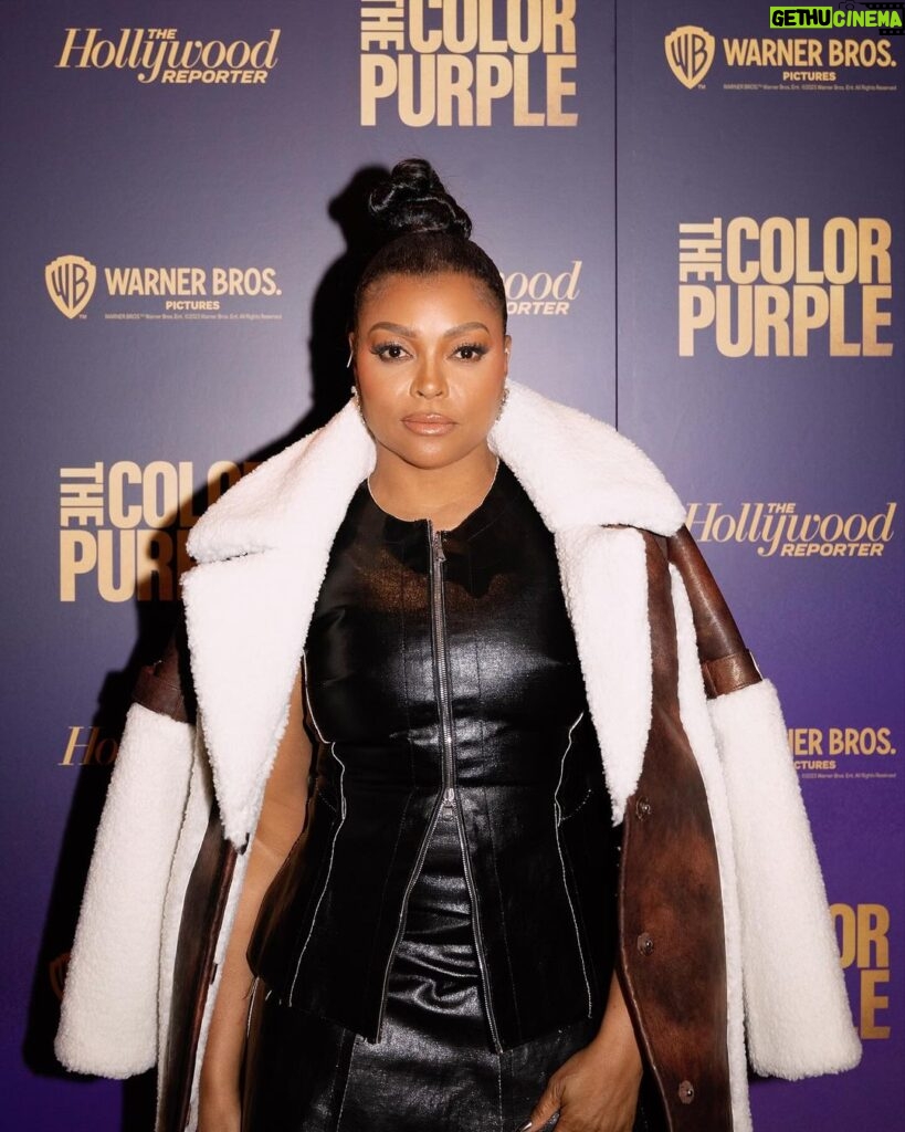 Taraji P. Henson Instagram - Counting my blessings this season 💜🙏🏾💜 Doing legacy work with people I respect, admire and LOVE IS THE DREAM!!! 💋💋💋💋 Who got their tickets to @thecolorpurple for Christmas Day?!?!!????