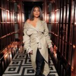 Taraji P. Henson Instagram - In the trench(es) promoting @thecolorpurple @acnestudios Hair Stylist: @tymwallacehair makeup : @saishabeecham shot by @marco.bahler nails by @customtnails1 styles by @waymanandmicah 💜💜💜💋💋💋