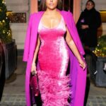 Taraji P. Henson Instagram - Dear God, thank you!!! @thecolorpurple press tour #london #makeup saishabeecham #Hair @tymwallacehair #styling @waymanandmicah Wearing @lapointe 💜💜💜💋💋💋 London, United Kingdom