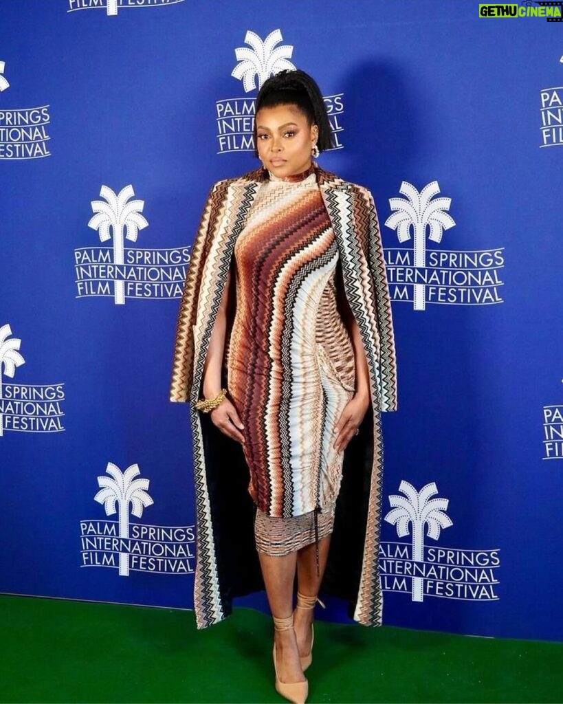 Taraji P. Henson Instagram - 💜💜💜 #Repost from @waymanandmicah • @tarajiphenson wearing @missoni @fendi @charleskeithofficial #palmspringfilmfestival 🌴Glam: @saishabeecham @tymwallacehair @customtnails1 📸: @saishabeecham