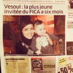 Taraneh Alidoosti Instagram - حنا خانوم مهمان جشنواره وزول، روى صفحه اول روزنامه! 👼💕 #taranehalidoosti #vesoul #france #fica #ficavesoul