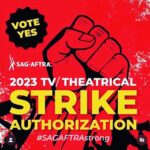 Tate Ellington Instagram – I just voted YES to the @sagaftra strike authorization and you should too.

I wish I had some really smart and insightful things to say about this, but @itsmattbush and @andrewleeds have said it so much better than I ever could so please check out their pages.

This feels like one of those times that we have to say “enough is enough”. We will not get another chance like this if we do not take a stand together right now. Give our union leaders the power they need to fight on our behalf.

VOTE YES.
#sagaftrastrong #sagaftra #sagaftramember #unionstrong #voteyes