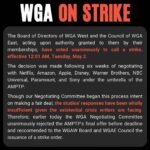 Tate Ellington Instagram – I support the WGA
@wgawest @wgaeast

#wgastrong #wgastrike #union #unions #unionstrong