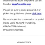 Tate Ellington Instagram – See you tomorrow! #sagaftra #sagaftrastrike #sagaftrastrong #union Los Angeles, California