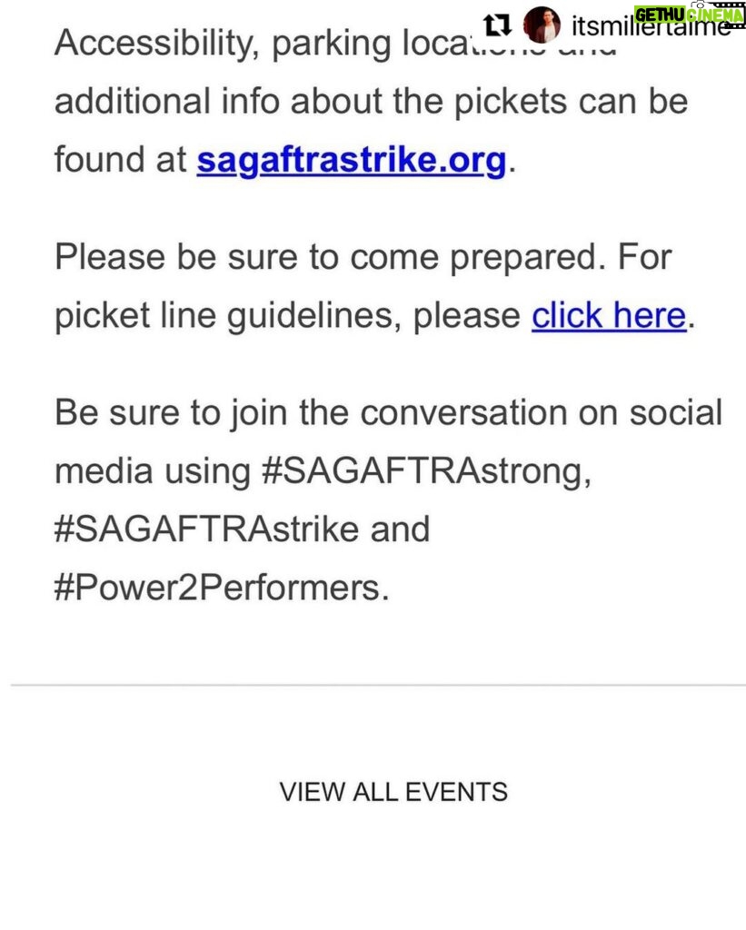 Tate Ellington Instagram - See you tomorrow! #sagaftra #sagaftrastrike #sagaftrastrong #union Los Angeles, California