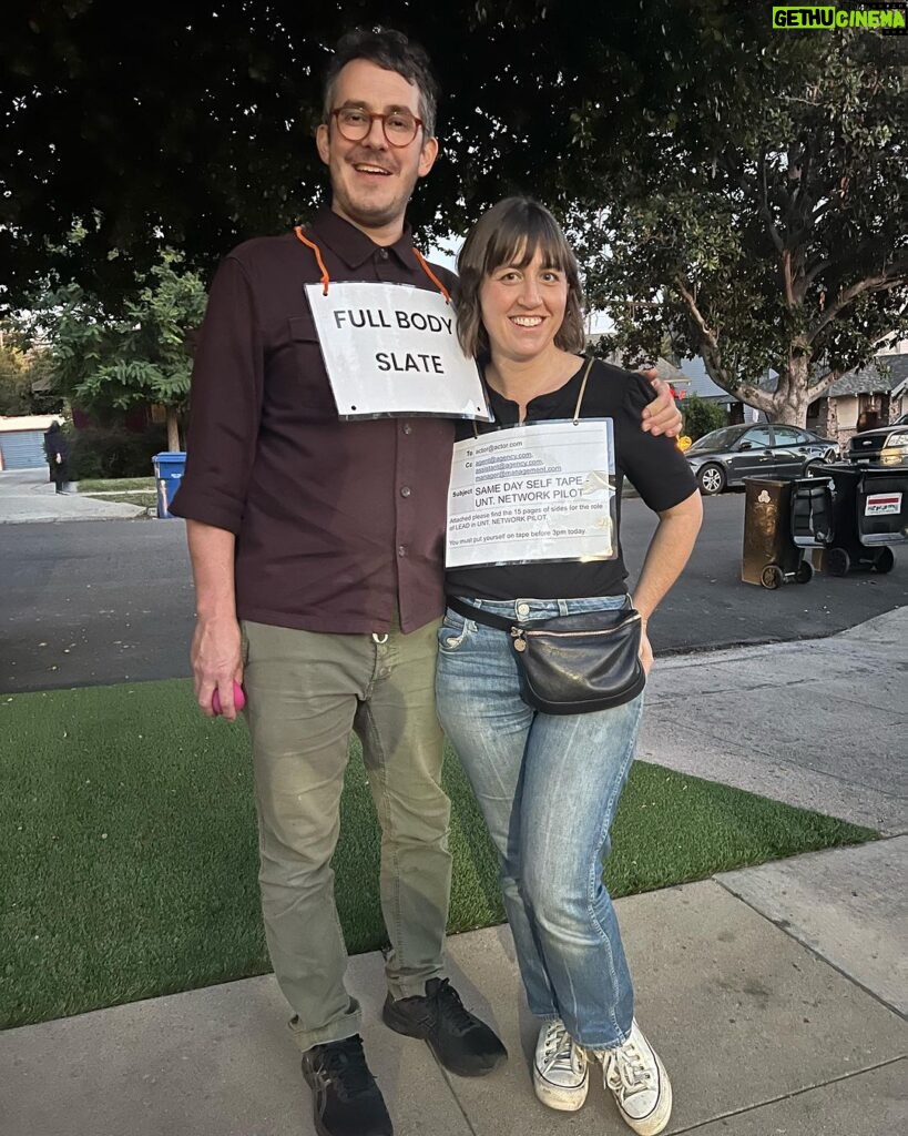 Tate Ellington Instagram - Went as the most terrifying thing we could think of. 👻👻👻 Happy Halloween!!! Sidebar: weird shadow kind of makes it look like I peed myself. Los Angeles, California