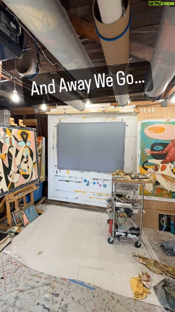 Tate Ellington Instagram - And Away We Go… #art #artist #originalart #oilpainting #oilpaint #workinprogress #wip #commission #artiststudio