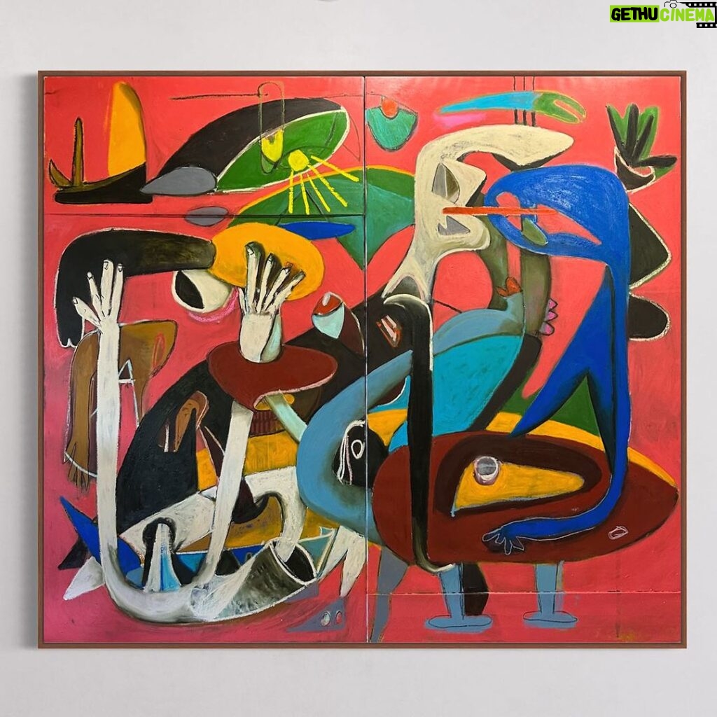 Tate Ellington Instagram - Vivication 64” x 72” oil on canvas #art #painting #oilpainting #expressionism #originalart #artistsoninstagram Los Angeles, California