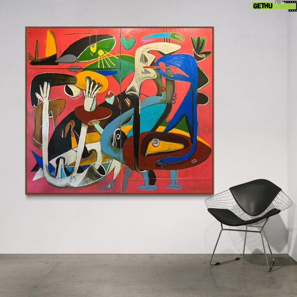 Tate Ellington Instagram - Vivication 64” x 72” oil on canvas #art #painting #oilpainting #expressionism #originalart #artistsoninstagram Los Angeles, California