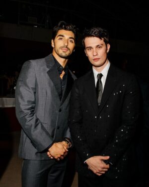 Taylor Zakhar Perez Instagram - An unforgettable evening with @theacademy at the @academymuseum surrounded by inspiring individuals who are changing the world through the power of film and film education. 

I was honored to be in the same room as the creatives I’ve looked up to my entire life and continue to be moved by you all. Thank you to @thewoolmarkcompany x @prada for the custom threads.

Team: @jasonbolden @remba_ 
Fit: custom @prada @tagheuer @thewoolmarkcompany 
Cut: @thecutbyshane