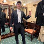 Taylor Zakhar Perez Instagram - This is Keith Madden. Keith is good at fashion. Like really good. He brought us to Savile Row where legitimate royalty get their bespoke threads made. This was our first day of preprod and probably the first best day ever. We also wore the exact same outfit one day. He wore it better. Thx Keith. Savile Row, London