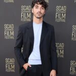 Taylor Zakhar Perez Instagram - Well, the award was a surprise. Thank you @savfilmfest for the @entertainmentweekly breaking big award. And a shout to @thewoolmarkcompany for the wool fit. Grateful to share career path and experiences with such a receptive bunch of students. Looking forward to working with you all in the future. Team: @jasonbolden @prada @michaelduenas Photo: @cindyord