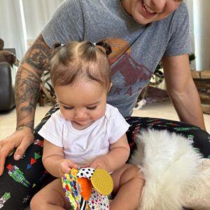 Tecia Pennington Instagram - Merry Christmas from my beautiful family to yours 🎁🎄 2023 by far has been the best holiday ever! Alayah is such a blessing, love you mucho mucho mija ❤️🎅🏼🙏🏼 It was so amazing watching her try to open presents and play with her new toys.