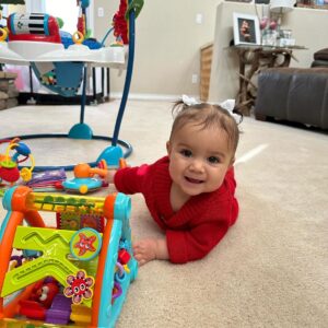Tecia Pennington Instagram - Merry Christmas from my beautiful family to yours 🎁🎄 2023 by far has been the best holiday ever! Alayah is such a blessing, love you mucho mucho mija ❤️🎅🏼🙏🏼 It was so amazing watching her try to open presents and play with her new toys.