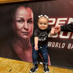 Tecia Pennington Instagram - Let’s go Mama!! You’re the best 🏆💪🏽🙏🏼❤️ #TeamRocky #UFC297 #Toronto #MamasGirl