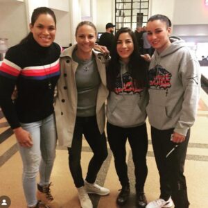 Tecia Pennington Instagram - We met as fellow fighters and teammates many moons ago. To see all our individual successes and the beautiful relationships that have blossomed throughout the years makes my heart happy. We will always be fighters but now we have all entered the chapter of life called Motherhood. I can’t wait for all the new memories to come! #LifeLongFriends Swipe ⬅️ slide 7 is golden 🤣 #SinceForever