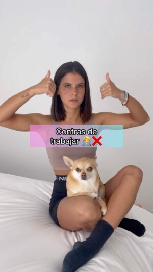 Teresa Pérez Instagram - Contras de trabajar 👩‍💻❌ #chicas #chicos #humor