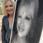 Teryl Rothery Instagram - Attending @fedcon in beautiful Bonn, Germany through Sunday. This art was from a photograph taken by @rafaelcantera. It’s by nails and thread!!!!