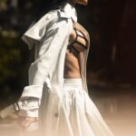 Teyana Taylor Instagram - Thank you @sacaiofficial for having me 🖤 It was hot as hell outside but the Show was hella cold 💙🥶🥶🥶🥶🥶🥶💙 📸: @rickyfilmingstudios @zerbibrub @fabrisflorencia @sacaiofficial @claireguillon