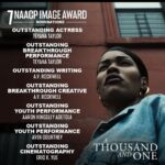Teyana Taylor Instagram – Wait WHATTTTTTTTT 🤯🤯🤯🤯🥹 SEVEN @naacpimageawards nominations?!!!!! Oh God really not playin bout his kids in Jesus name AMEN.

Congrats to the whole @athousandandonefilm village! We did it!! 💪🏾💪🏾💪🏾 & Again thank you @naacpimageawards this is truly  amazing and means so much to everyone involved. We will def be in there like a 30 Inch, 13×4 Straight HD Pre Plucked Lace Frontal buss down bone straight 😩😩😭😭😭😭😭😭

See y’all in march! 🌹🌹🌹🌹🌹 

📸: @aaronricketts_