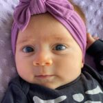Thelma Madrigal Instagram - Dos meses juntas 💜 #Olivia #2monthsold #31 Nos urgeeeee ir a #mexico para que te conozca toda la familia!!!