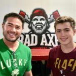 Thomas Beatie Instagram - De vrais hommes lancent des haches et se font pédicure! 🪓🦶😘 Real men throw axes and get pedicures! Pentagon City, Arlington, Va