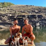 Tiago Careto Instagram - Mais uma tarde incrível no paraíso 🌾🌅 #barragem #barragemdocabril #pedrogaogrande #portugal #jackrussell #beagle Barragem Do Cabril