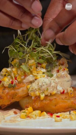 Tiffany Derry Instagram - Thanks @foodnetwork for featuring one of my favorite spring and early summer dishes!! These Fried Green Tomatoes are finger licking good. The combination of crispy hot tomato, and chilled crab with that ravigote sauce is what dreams are made of. 
We run these at @rootssouthtable and they are a fave❤️