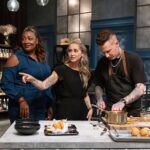 Tiffany Derry Instagram - Tonight is the night @bobbyflay throws us back into the 🔥 on Bobby’s Triple Threat @foodnetwork The moment we see @chefsymon walk through the doors I think ohh snap this what we doing!! You don’t want to miss out tonight or any night for that matter because every Chef is incredible and mega talented. It is a honor to work with @chefbrookew @bobbyflay and @mvoltaggio daily. I truly believe iron sharpens iron so let’s go!! Tune in Tuesday, August 22nd at 9/8 pm- “Titans vs Michael Symon” – SEASON PREMIERE The Titans get the shock of their lives when Bobby Flay's best friend, Iron Chef Michael Symon, enters the Triple Threat kitchen. Friendship doesn't stop Bobby from making this a fair fight as Michael faces off with his Achilles' heel ingredient! Round three is full of heart as the chefs strive to impress tough judge @naomipomeroy #shef #cheftiffanyderry #culinarytitans