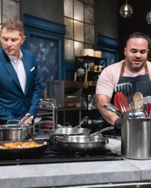 Tiffany Derry Instagram - Y’all ready for Bobby’s Triple Threat tonight??

Tuesday, September 26th at 9/8c pm- “Titans vs Kelvin Fernandez” 
New York City @chefkelvin already beat Bobby Flay with his legendary signature dish. Now, Bobby’s invited him to the Triple Threat Kitchen for a shot at the Titans, where judge @chefadriennecheatham must decide if Kelvin’s strategy pays off.
 
#BobbysTripleThreat @foodnetwork