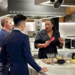 Tiffany Derry Instagram - So imagine pulling up to do some media events at @foodnetwork Kitchen and you see your face on the wall!! Yes had no clue y’all!! We had the best time hanging and can’t wait to do it again. Go check us out on Park Ave and tag us with your pics @chefbrookew @mvoltaggio @bobbyflay #bobbystriplethreat #shef #foodnetwork Food Network Kitchen