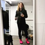 Tim Minchin Instagram – Before I got hot and sweaty playing at the @oldvictheatre Tomorrow Gala. 
EDIT: I managed to fail to mention, when I was on my hunt for these boots, that the aesthetic of the evening was pink, and men were encouraged to wear black cocktail wear with a “splash of pink”. Given that I was headlining and kinda semi-hosting, I panicked when I realized I’d failed in the mission. @drmartensofficial