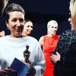 Timothée Chalamet Instagram - honored to have presented w/ @natalieportman at the Oscars last night. congrats to flyest human alive Jacqueline Durran for winning best costume design.