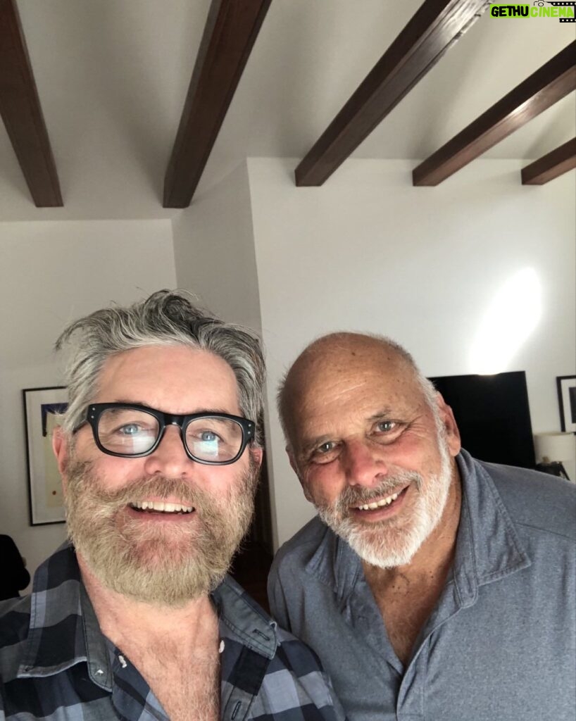Timothy Omundson Instagram - Such a joy to break bread, this afternoon with my wonderful pal and colleague, @thekurtfuller Please enjoy this photo of our pitch for a reboot of Men Of A Certain Age: The Beards and Chest Hair Edition