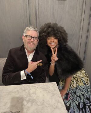 Timothy Omundson Instagram - AnnanaBeth and Hephaestus 🔥⚒️, in the house I can’t wait for y’all to see  just how  fiercely talented this actress is in @percyseries !  @leahsavajeffries  explodes off the screen. I loved working with her #PercyJackson #DisneyPlus