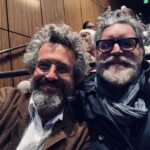 Timothy Omundson Instagram - A Jew & a gentile and A LOT of silver hair, walk into the @marktaperforum and thoroughly enjoy @alexedelman ‘s Hilarious solo show, @justforusshow . My throat hurt from laughing so hard , the whole drive home. Don’t miss out on this, L. A. Mark Taper Forum