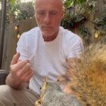 Timothy V. Murphy Instagram – Feeding my squirrel 😍😍😍