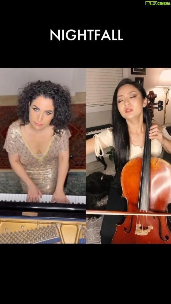 Tina Guo Instagram - NIGHTFALL is live !!! @tinaguo and @isabellaturso unite to weave a tapestry of sound as magical as a starlit sky ✨ . Available for streaming! LINK IN BIO 🔥 . . #piano #cello #artist #nightfall #nocturne #pianist #cellist #composer #newcollab #performers #neoclassicalmusic