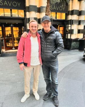 Tom Felton Instagram - Father & son 🐍❤️x