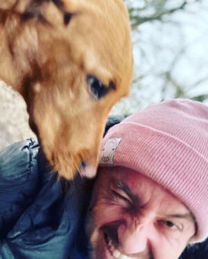 Tom Felton Instagram - Forrest is six months old today. He’s been nothing but a joy. Swipe for our family portrait attempts x