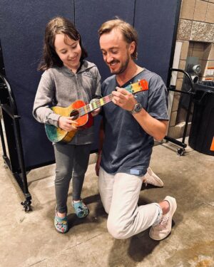Tom Felton Instagram - Princess Leia x Draco Malfoy - ukulele mixtape coming soon