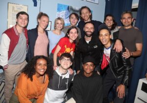 Tom Hiddleston Instagram - Honoured to meet the company of @dearevanhansen after seeing the show last night. In awe of, and inspired by, their emotional generosity and commitment. They’re singing their hearts out. 📷: @bruglikas